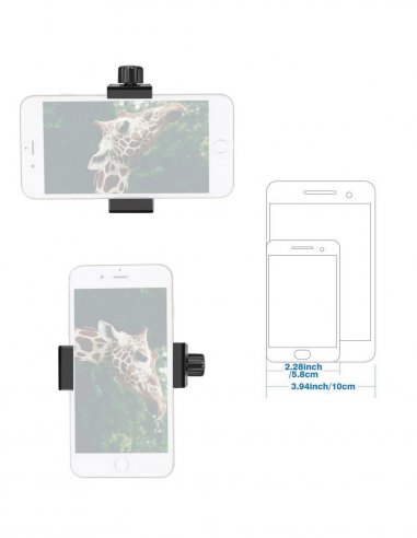 Bras Flexible avec Support de Téléphone et Mini Pince - 12 Segments